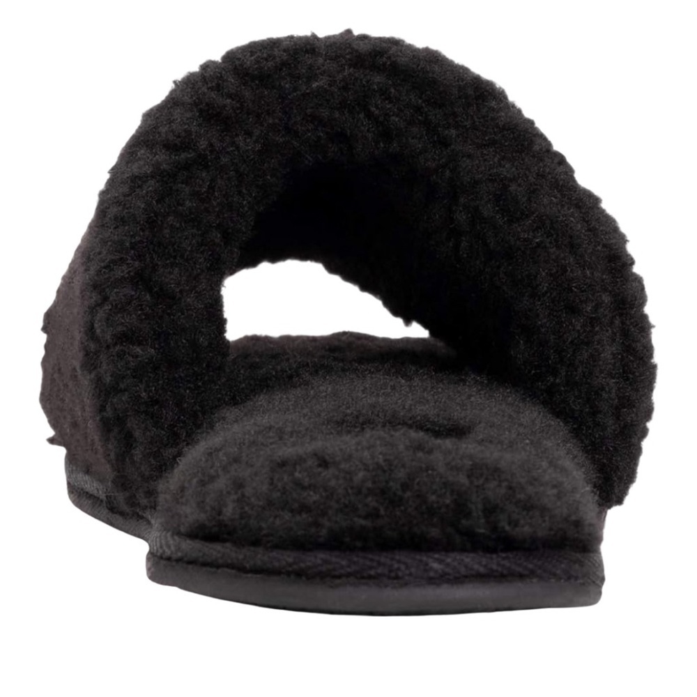 MUK LUKS Women’s Franki Teddy Slide Slippers – Black – NWT - Picture 3 of 5